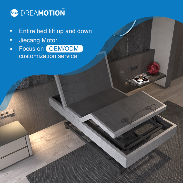 ATHENA-300 OEM ODM Adjustable Electric Bed Frame Suitable for Apartments and Bedrooms