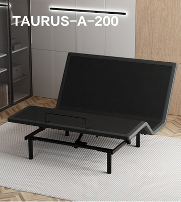 TAURUS-200 Bedroom Furniture Adjustable Electric Bed Frame Base Zero Clearance With Wireless Remote Slim Package Made in China