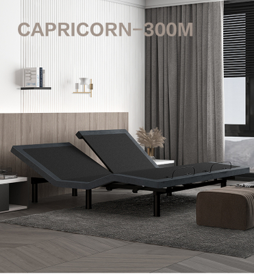 CAPRICORN-300M King Queen Size Electric Adjustable Electric Bed Frame with Massage Soft Bedroom Furniture