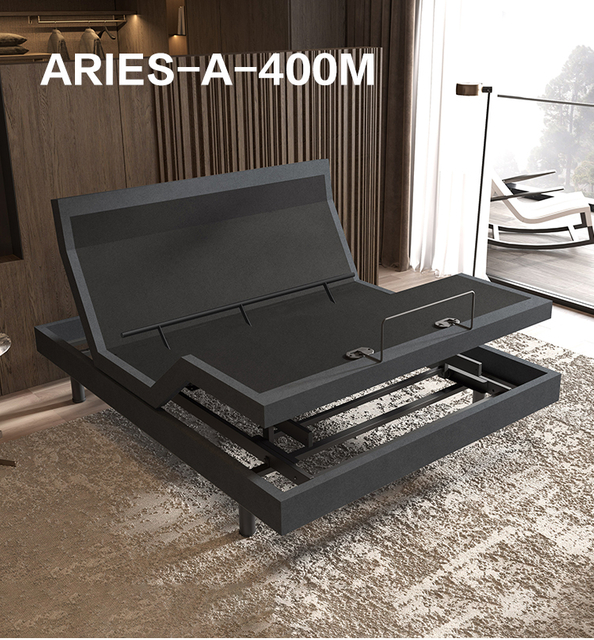 ARIES-A-400 Eco-friendly Smart Furniture with Four Silent Premium Motor Multifunction Electric Bed Frame