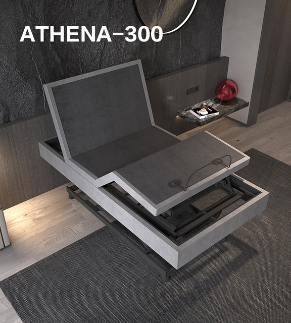 ATHENA-300 OEM ODM Adjustable Electric Bed Frame Suitable for Apartments and Bedrooms